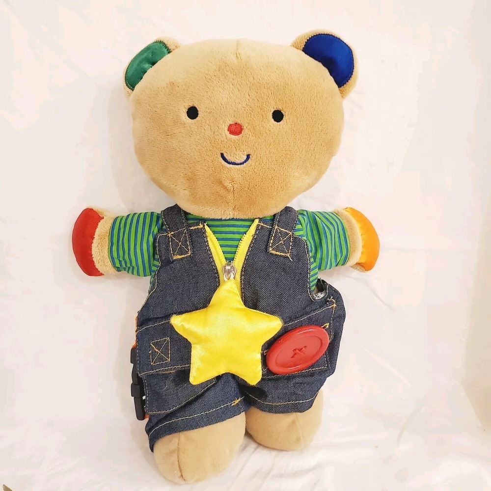 Melissa & Doug  Teddy Wear Bear  Learn to Dress K's Kids Plush Toy